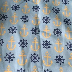 Max studio home anchor yellow & blue tablecloth
